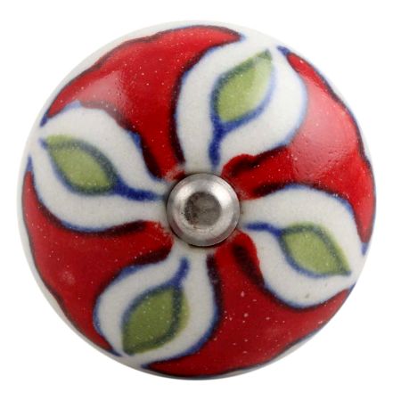 Hibiscus Green Flower Ceramic Wine Stopper